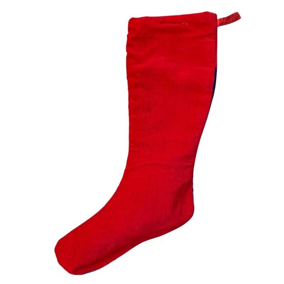 VTG Needlepoint NOEL Wool Blend Christmas Stocking Teddy Bears Deer Tree - Picture 2 of 5